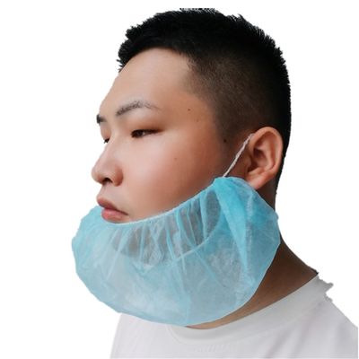 एक बार में इस्तेमाल करने योग्य गैर बुना हुआ दाढ़ी कवर 45x20 सेमी सफेद काला नीला