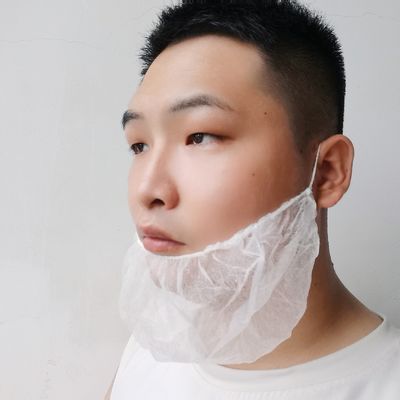 एक बार में इस्तेमाल करने योग्य गैर बुना हुआ दाढ़ी कवर 45x20 सेमी सफेद काला नीला